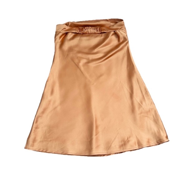 Wild Fable Women's Satin Tube Orange Dress  Size XXS - Picture 4 of 7